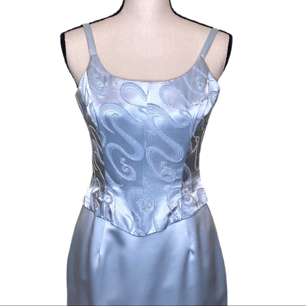 Jessica McClintock Blue Evening/Prom Dress - Picture 2 of 8